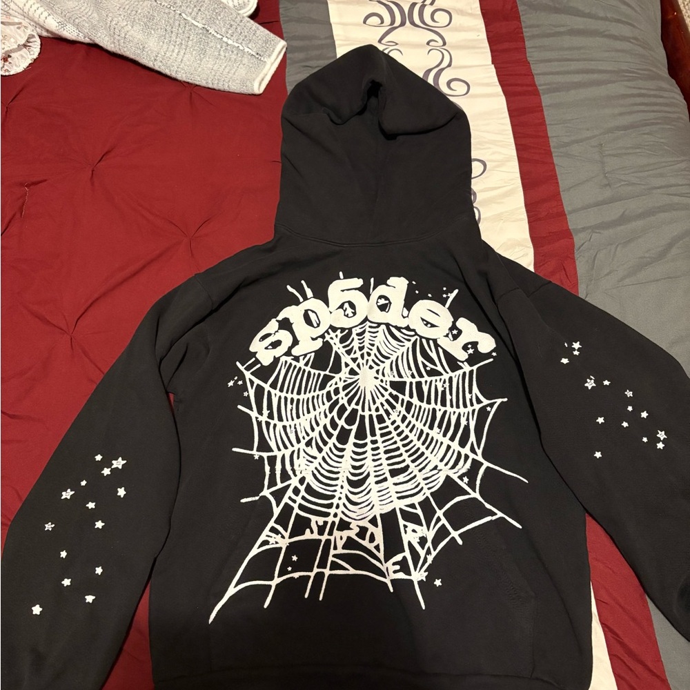 Black Spider Web Men's Sweater